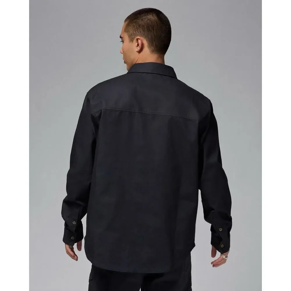 Nike Air Jordan Essential Statement Button Down Black Men’s Small FV7446 010 NWT